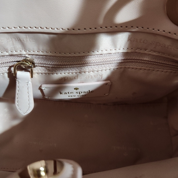 Kate Spade Carey Faux Fur Small Sulliven Satchel Blush Pink Like New Condition - Picture 5 of 7